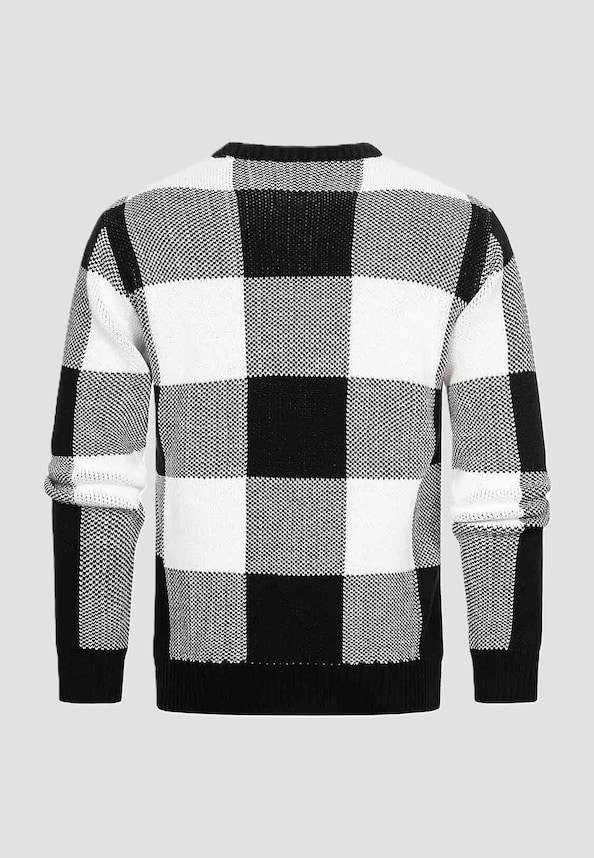 Rusty Neal Herren Strick Sweater Karo-1