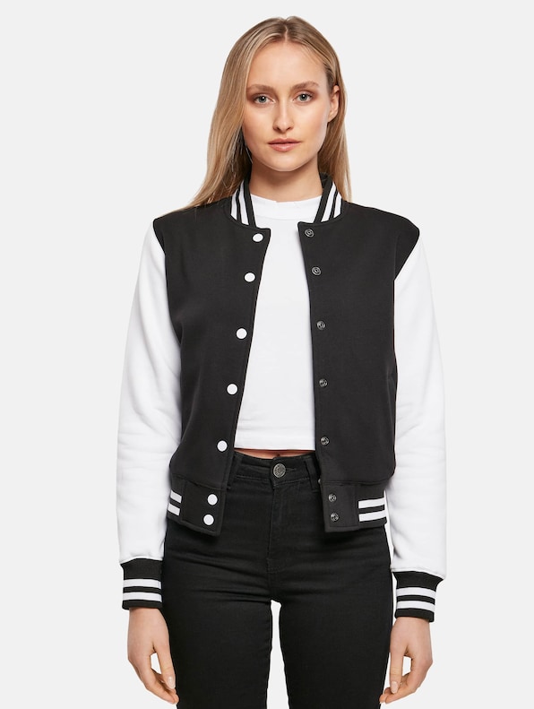Ladies Sweat College Jacket-2
