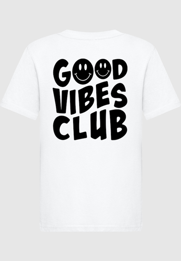 Kids Good Vibes Club Front for Light -  Basic Tee-3