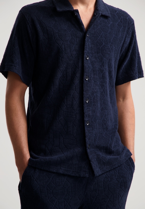 Myron Shirt Jacquard Toweling-3