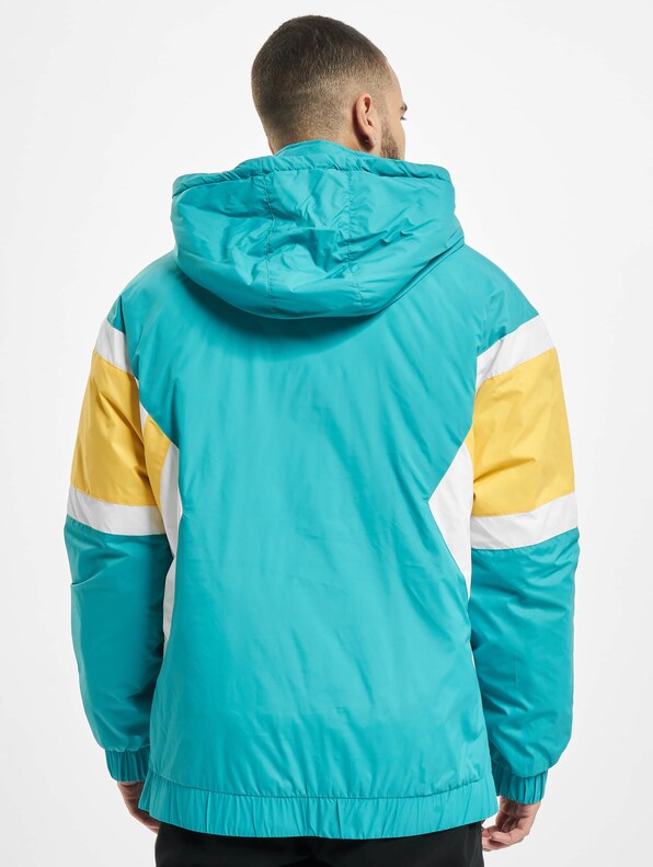 Color Block Half Zip Retro-1