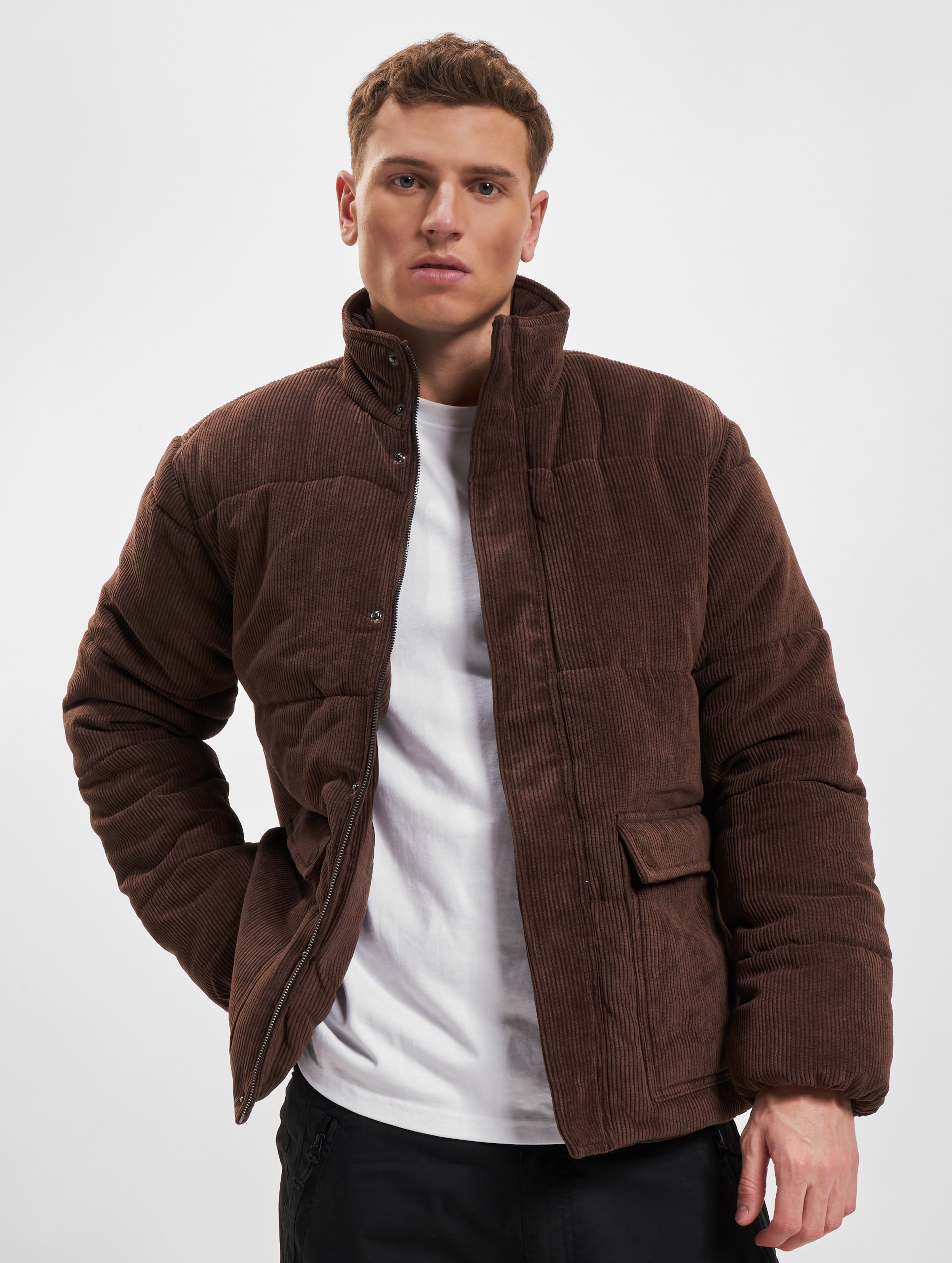 Only & Sons Cash Courduroy Puffer Jackets Mannen op kleur bruin, Maat XL