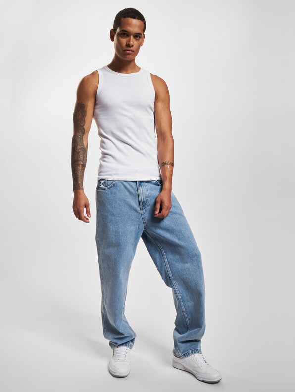 KM-PL051-091-10 KK Small Signature Baggy Five Pocket Denim vintage mid blue-6