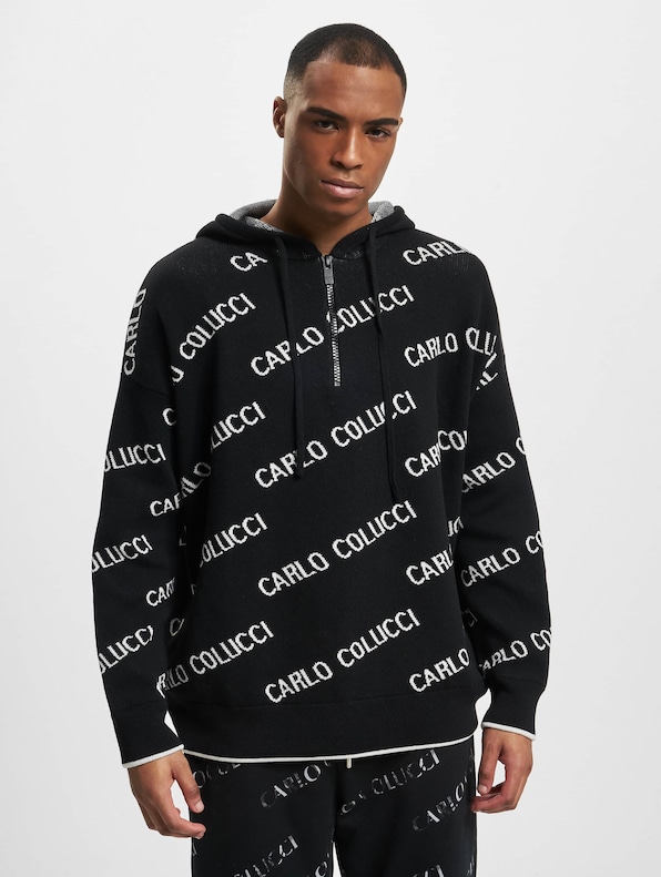 Carlo Colucci Allover Logo  Hoodie-2