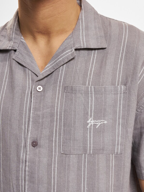 Stripe Structured Short Sleeve-3