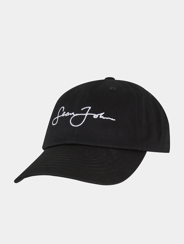 Sean John Script Logo Denim Cap-0