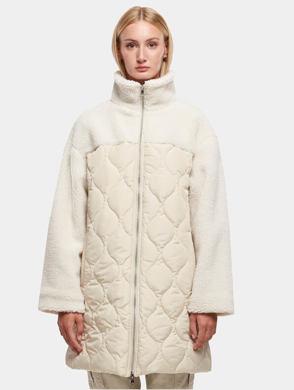 Ladies Oversized Sherpa Quilted -3