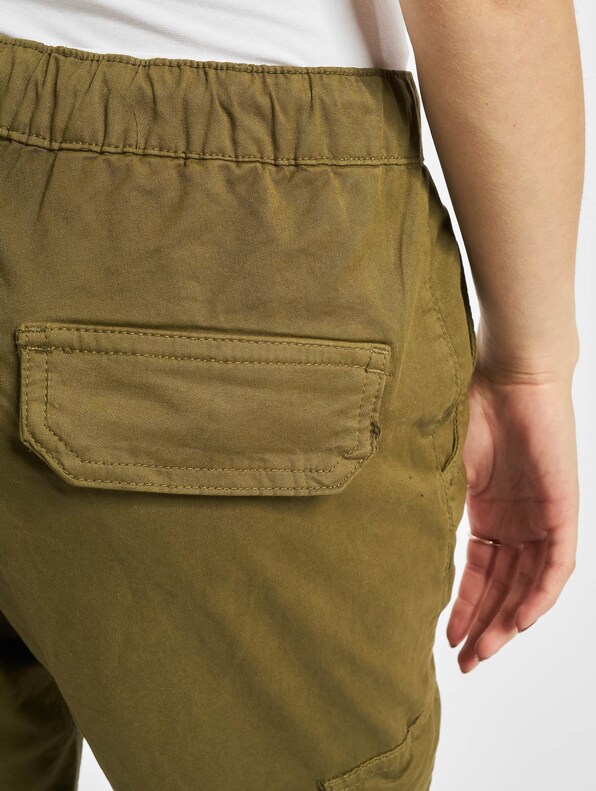 Urban Classics high waisted cargo trousers in olive