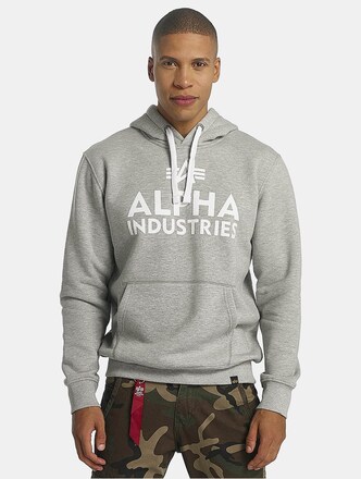 Alpha Industries Foam Print Hoody Grey