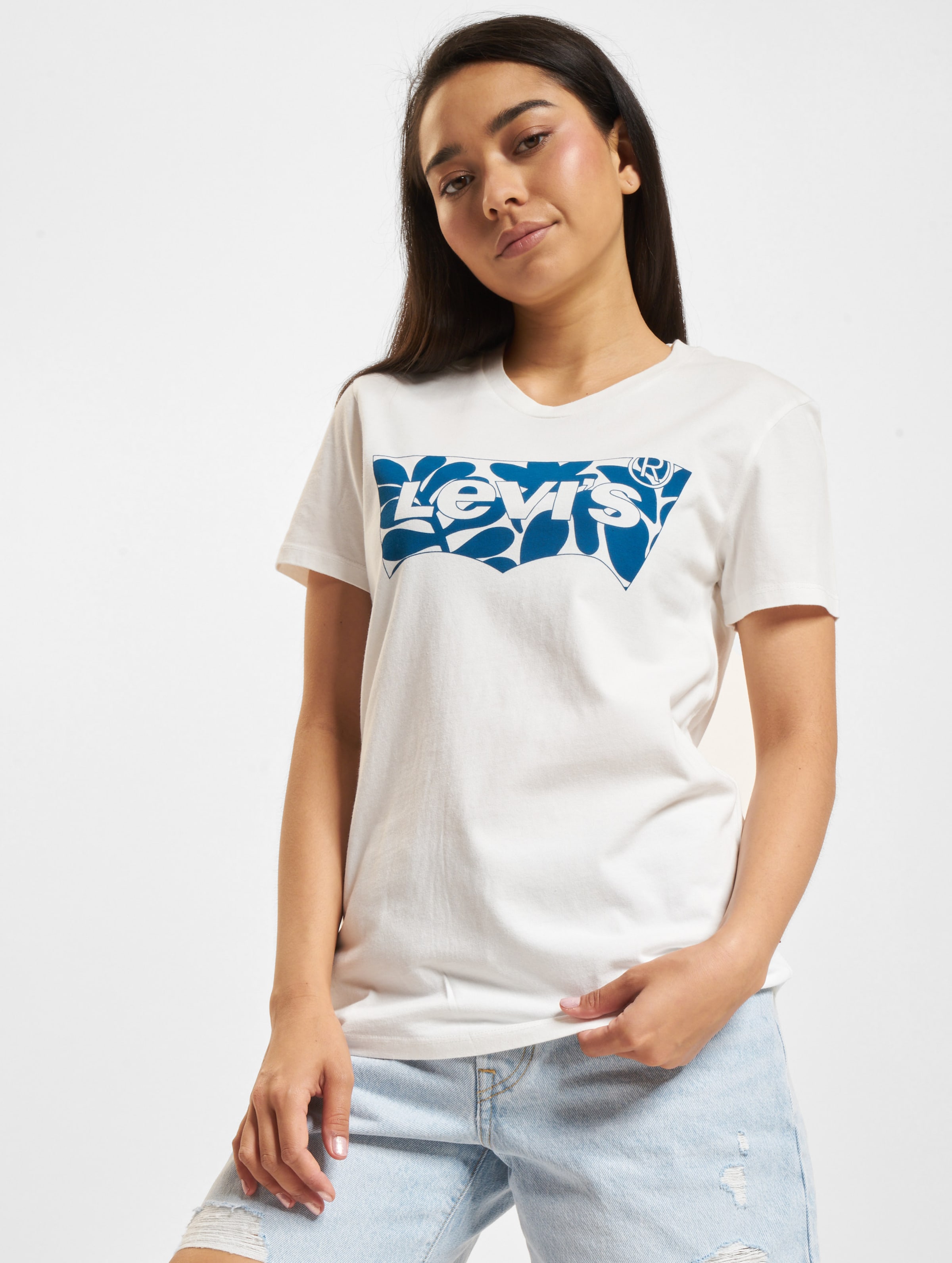 Levi's Levis The Perfect T-Shirt Frauen,Unisex op kleur wit, Maat XS