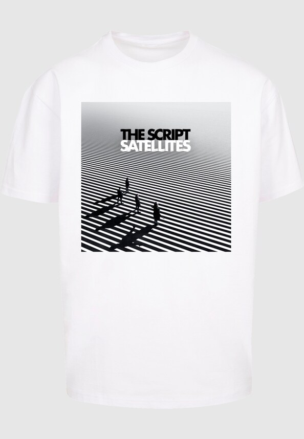 The Script - Satellites Album Cover Heavy Oversize Tee-2