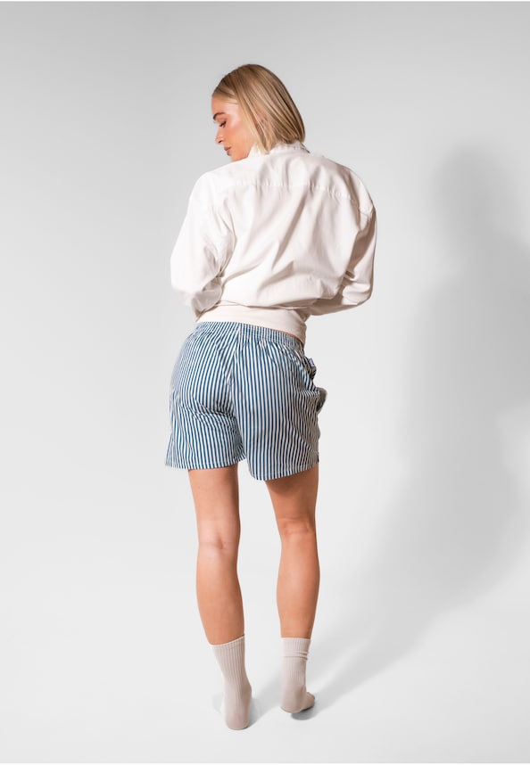 Blue Striped - Boyfriend Boxers-3