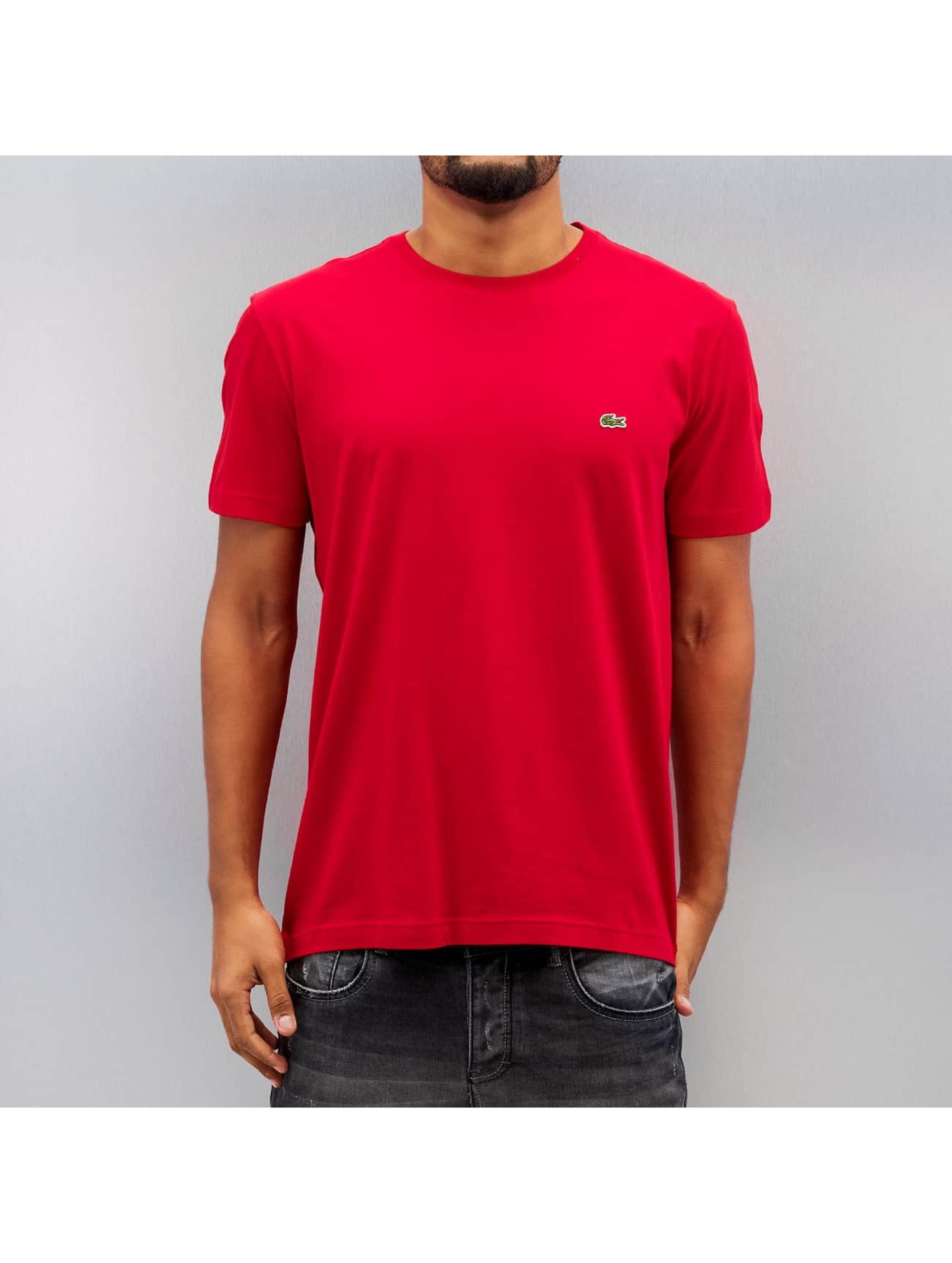 Lacoste Basic Sport Round Neck T-Shirt Mannen op kleur rood, Maat L