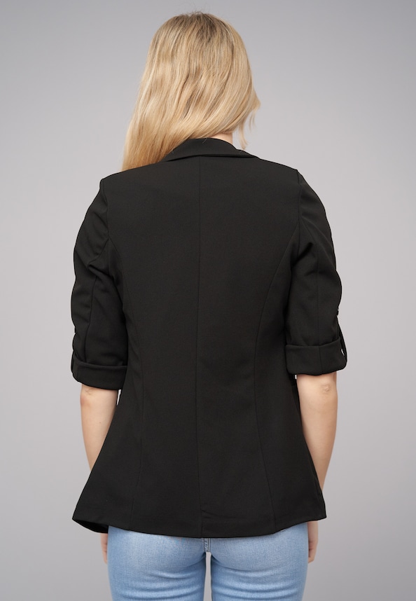 Turn-Up 3/4 Sleeve Blazer-1