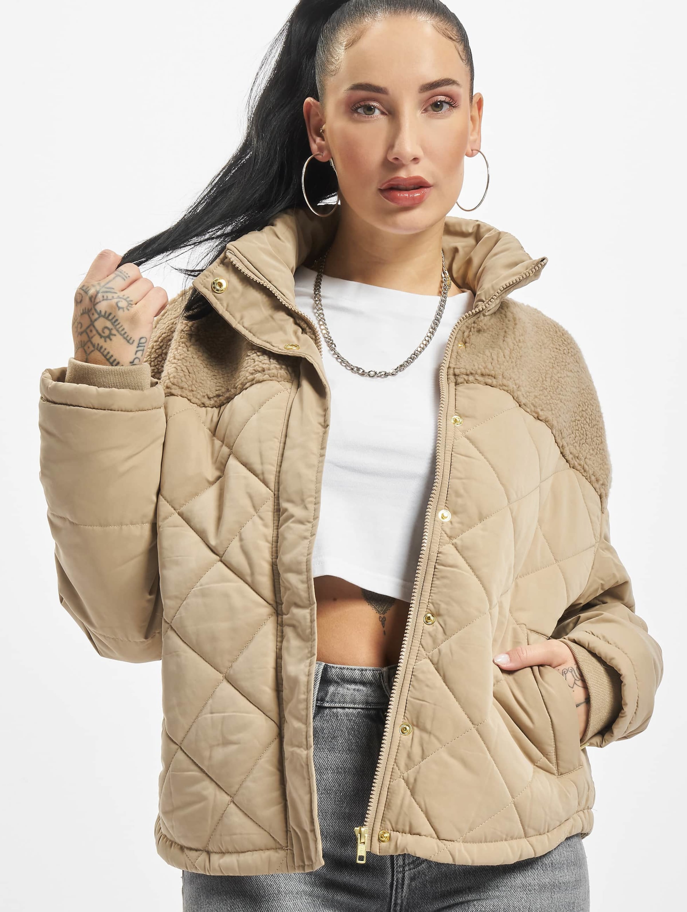 Ladies oversized clearance puffer jacket