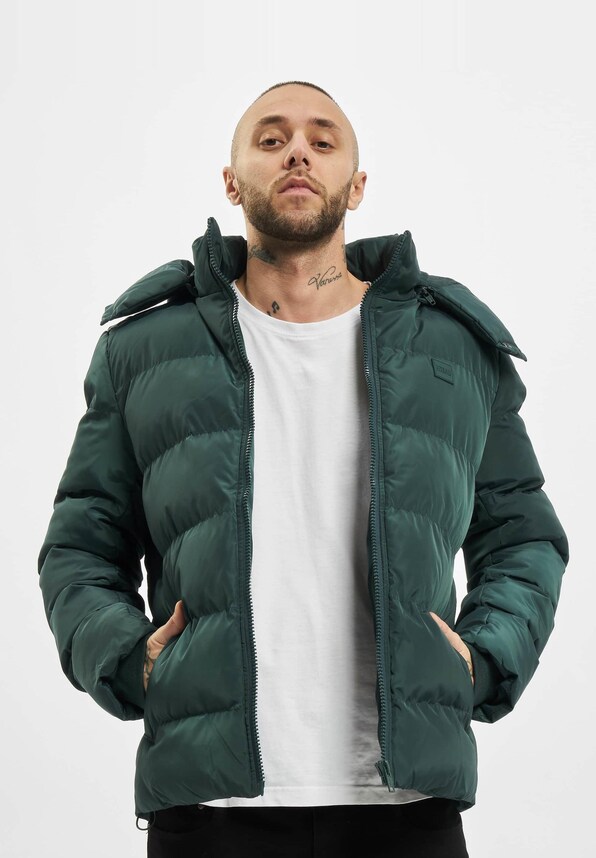 Urban Classics Hooded Puffer Jacket Bottle-0