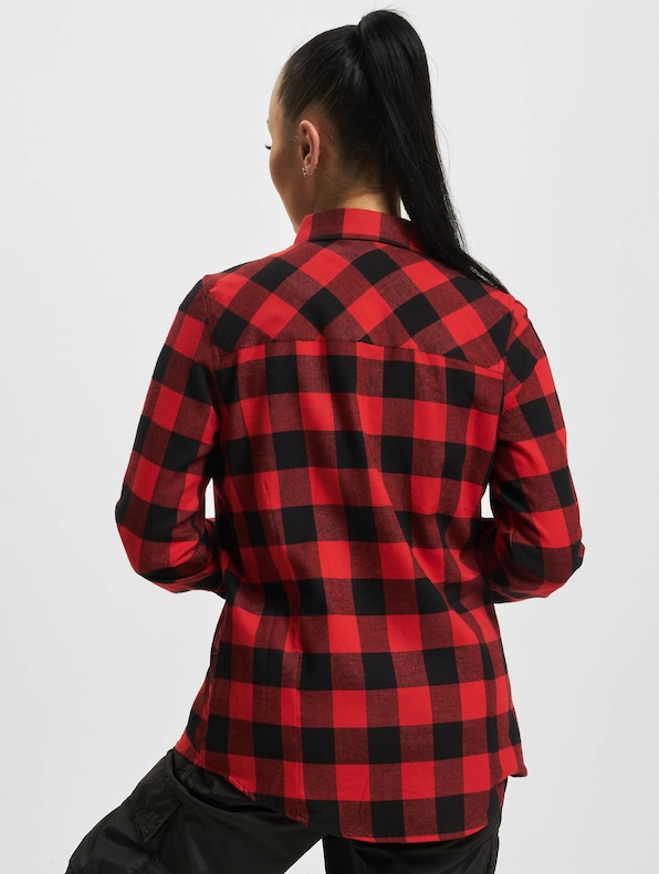 Ladies Turnup Checked Flanell-1