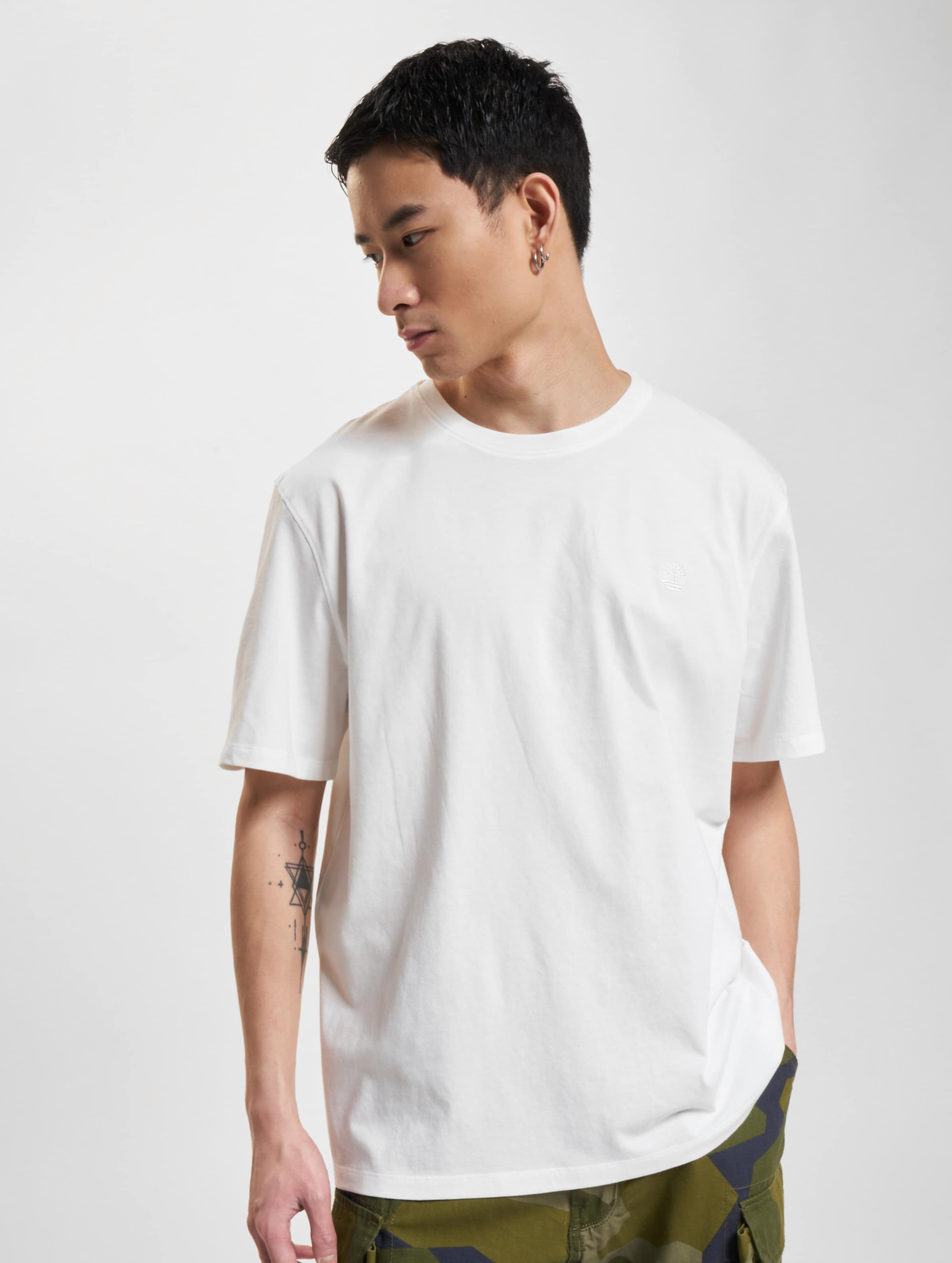 Timberland Dunstan Garment T-Shirts Mannen op kleur wit, Maat XXL