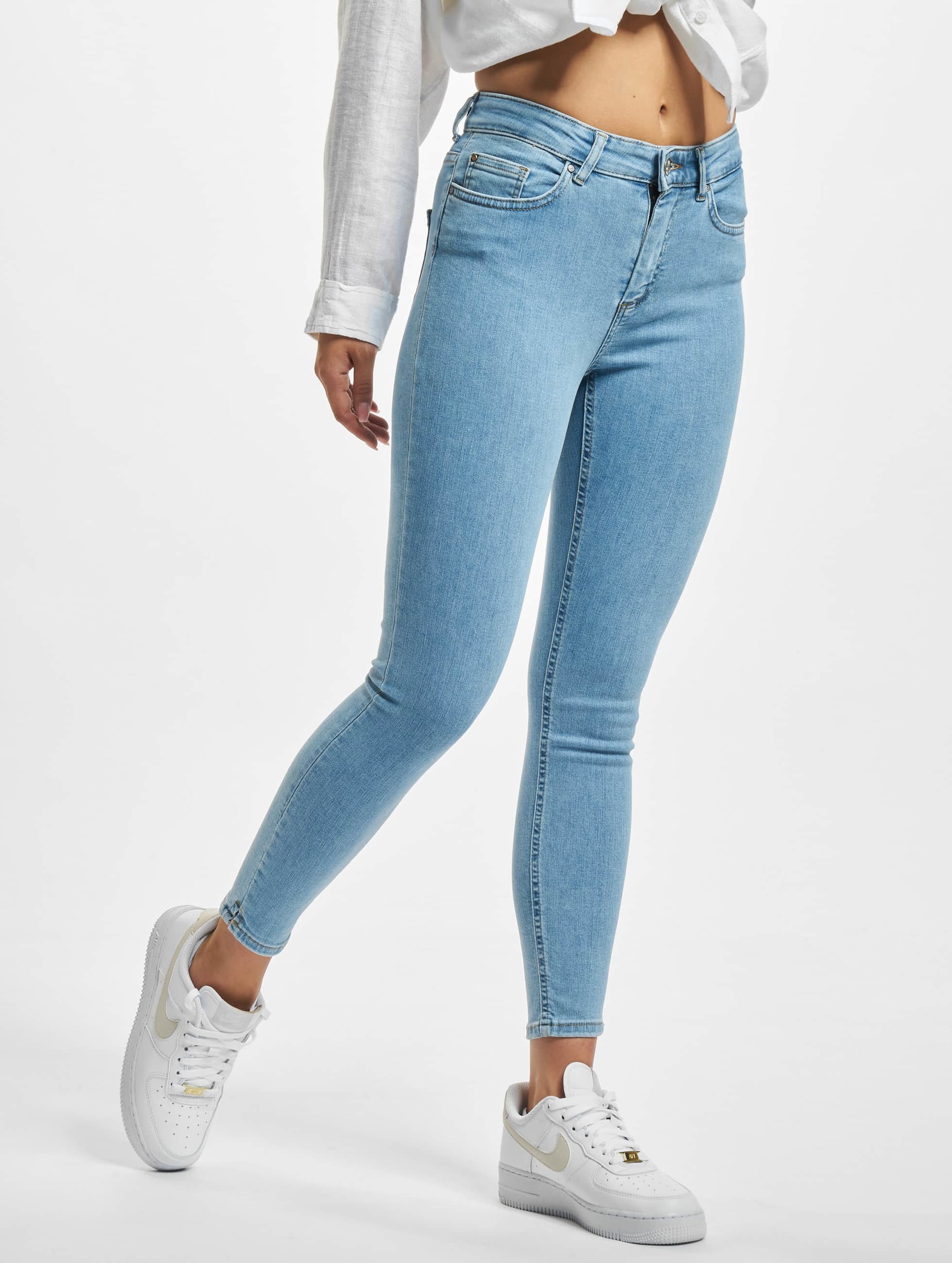 Only Blush Skinny Jeans Frauen,Unisex op kleur blauw, Maat XL_30