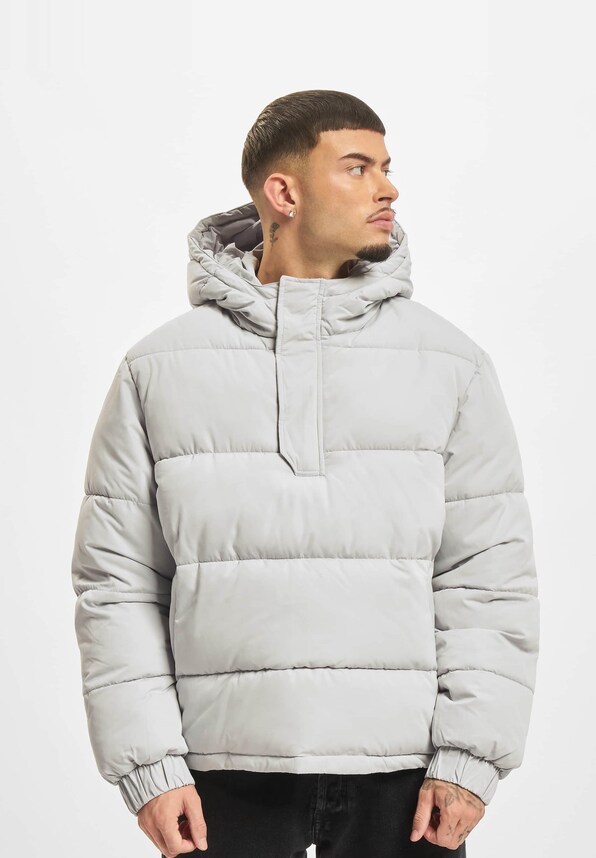 Hooded Cropped Pull Over -1