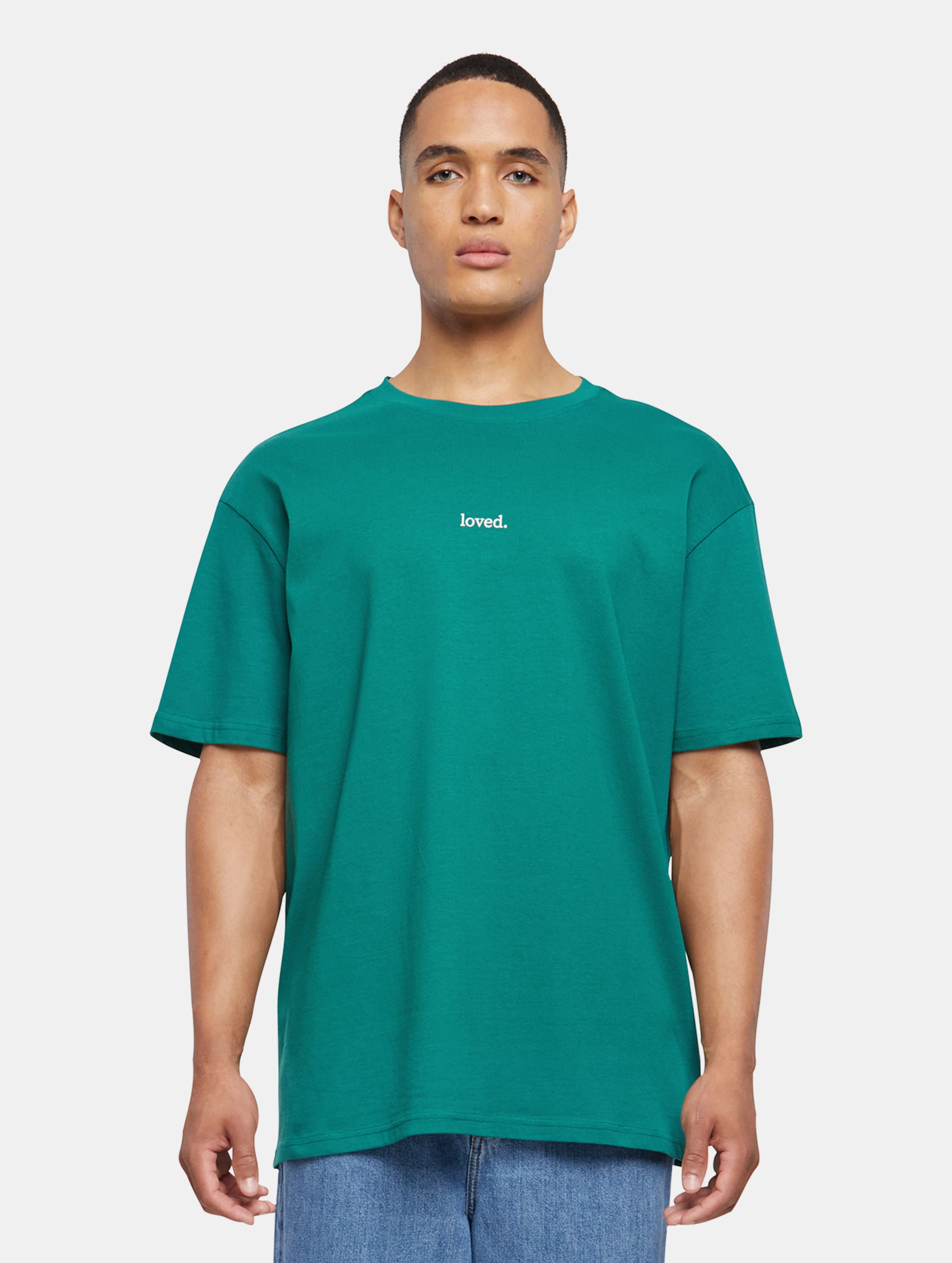 Merchcode - Love Heavy Oversized Heren T-shirt - XS - Groen