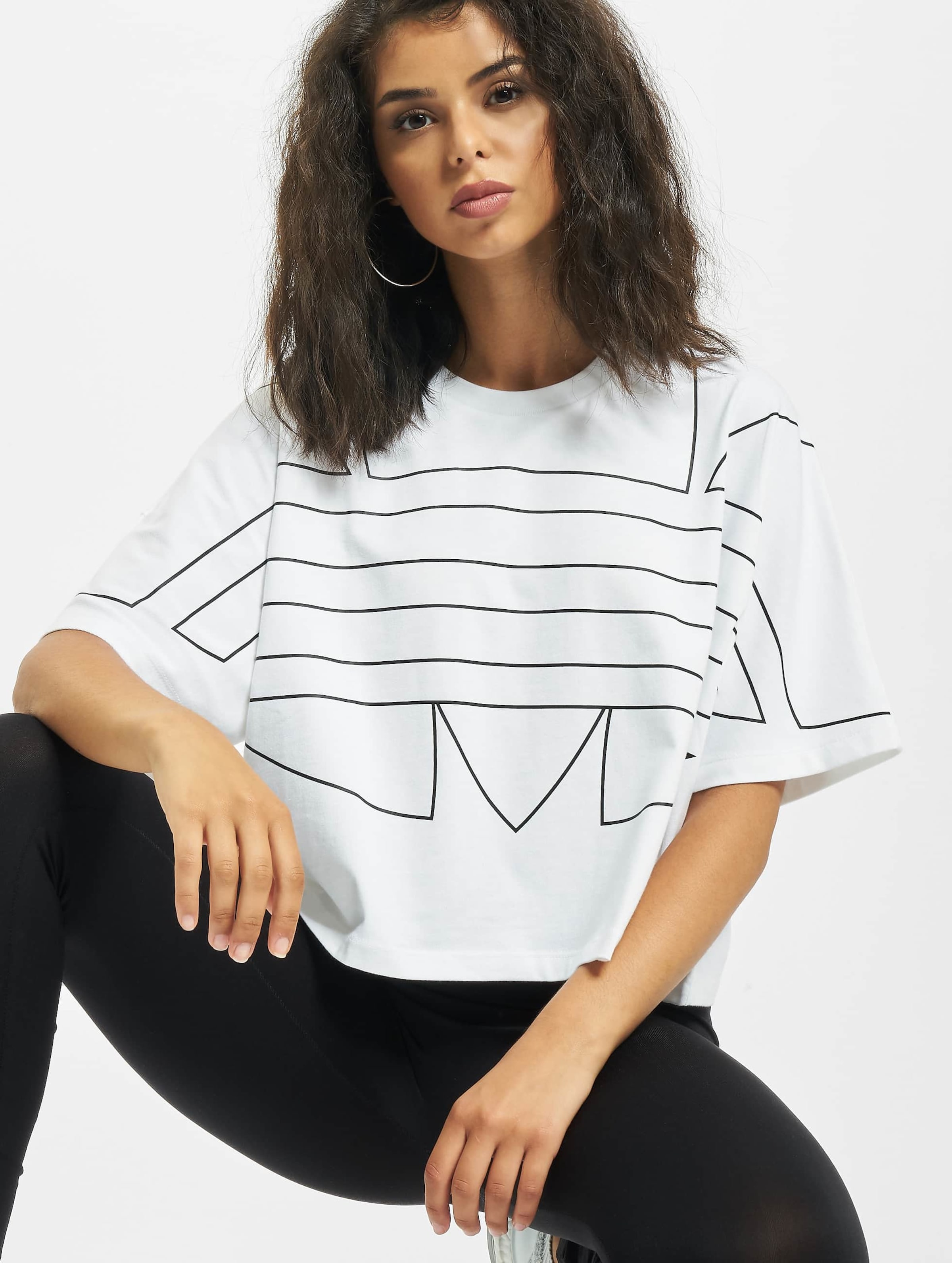 adidas Originals Adidas LRG Logo T-Shirt Vrouwen op kleur wit, Maat 32