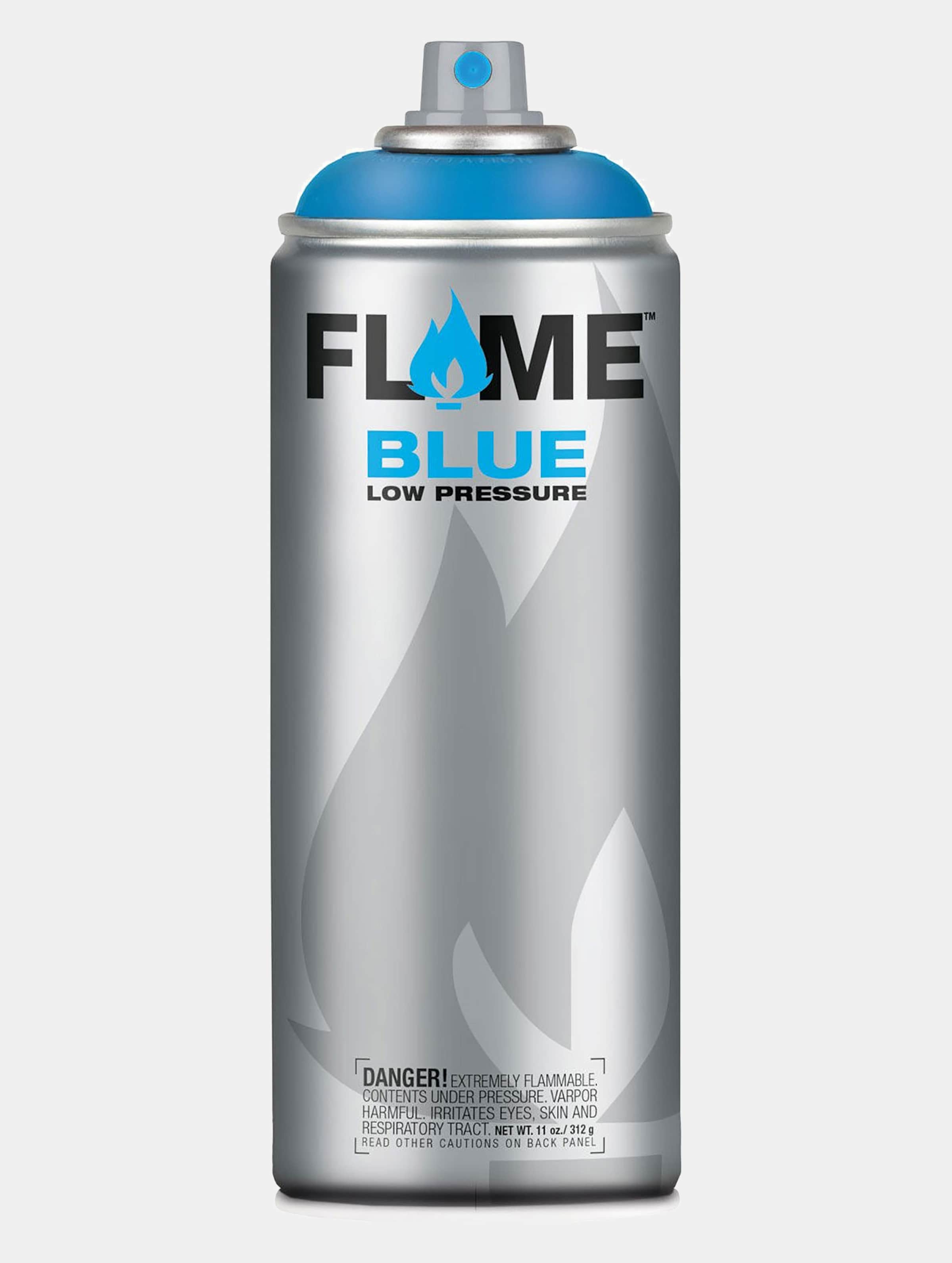 Molotow Flame Blue - Spray Paint - Spuitbus verf - Synthetisch - Lage druk - Matte afwerking - 400 ml - transparant white