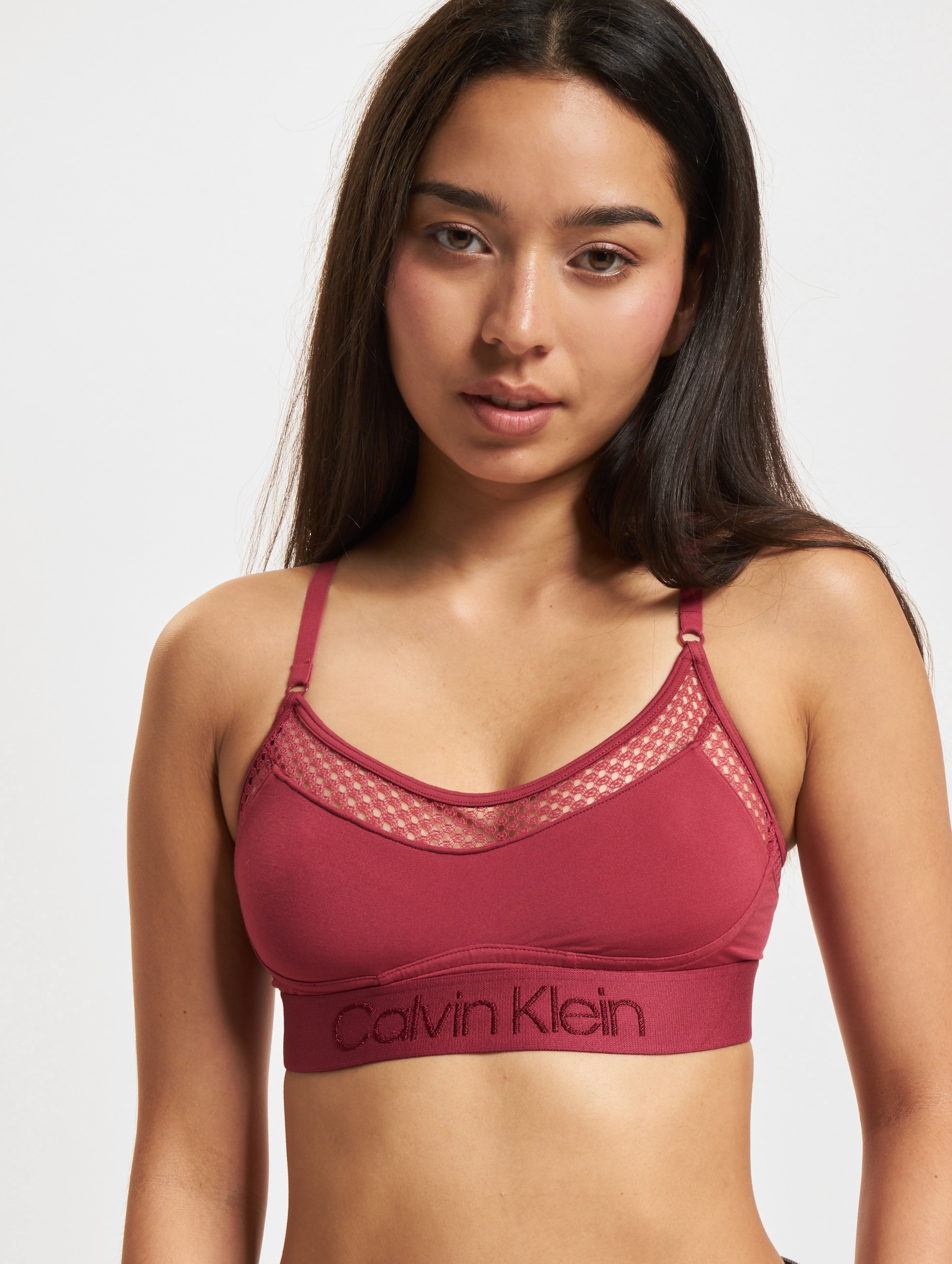 Calvin Klein Underwear Bralette op kleur rood, Maat XS