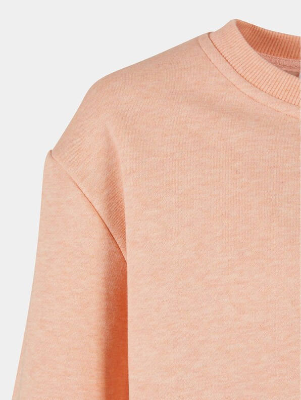 Girls Oversized Color Melange Crewneck-3