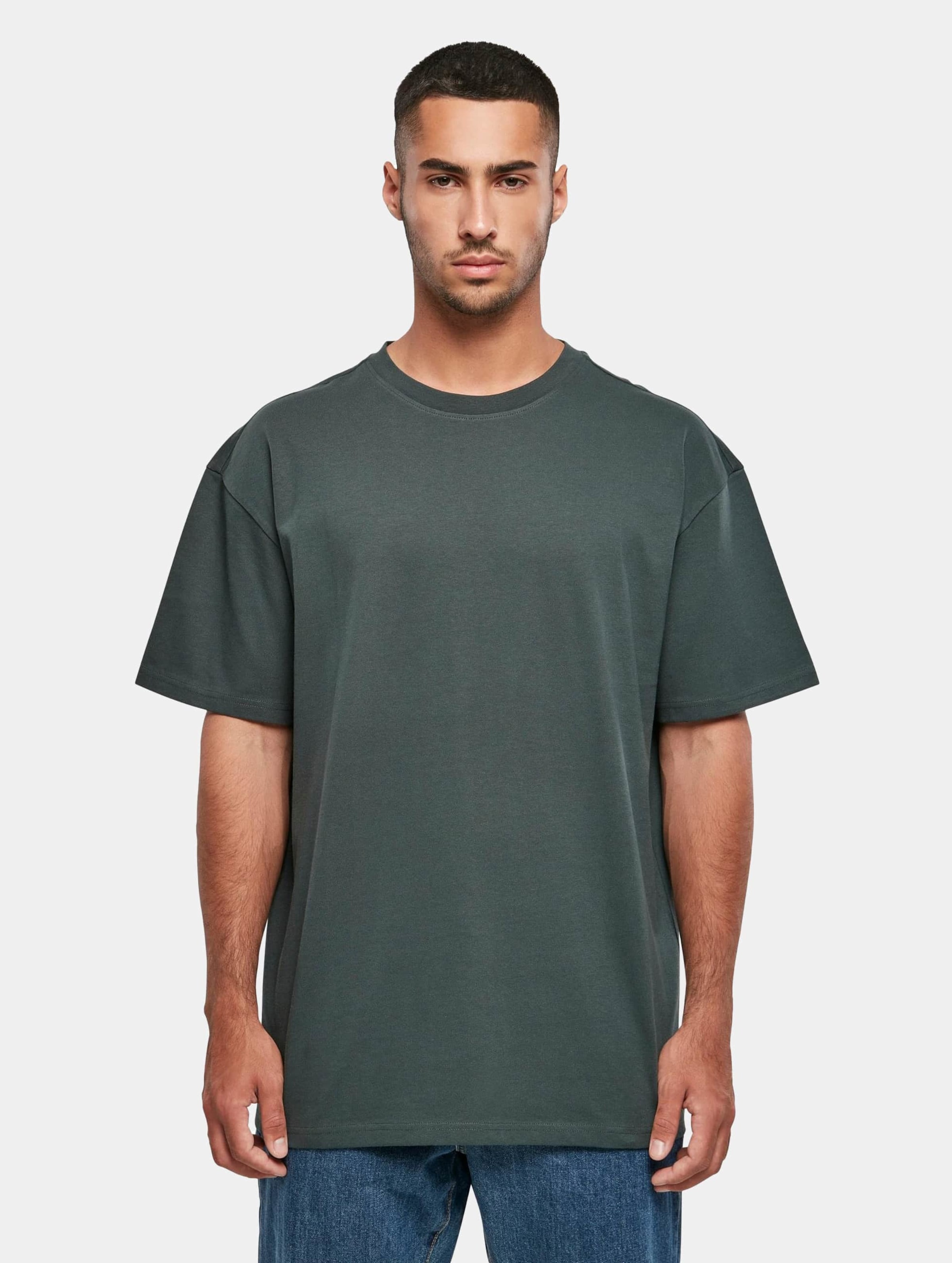 Build Your Brand Heavy Oversize T-Shirt Mannen op kleur groen, Maat XL