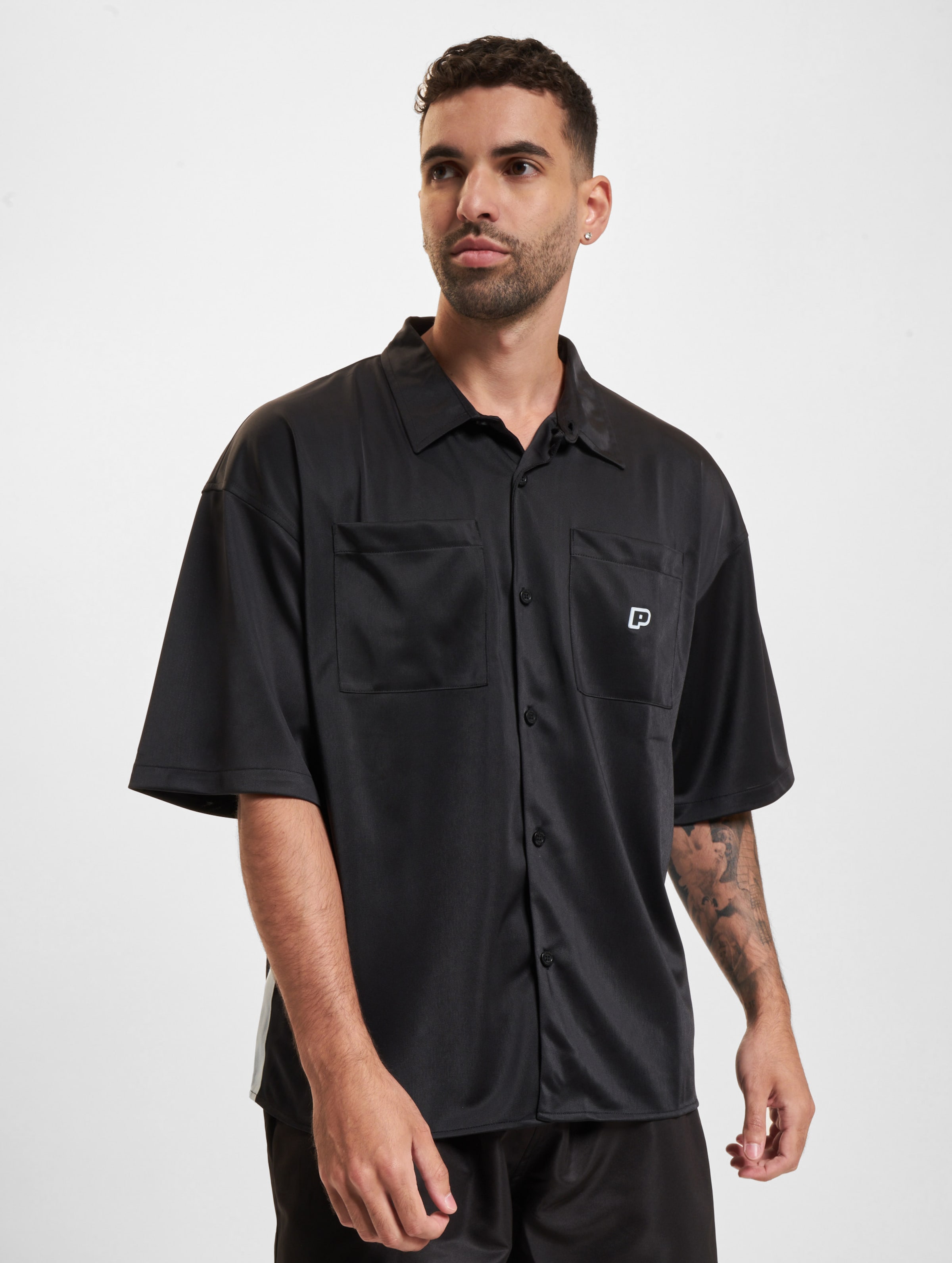 PEGADOR Zeno Boxy Shirt Männer,Unisex op kleur zwart, Maat XL