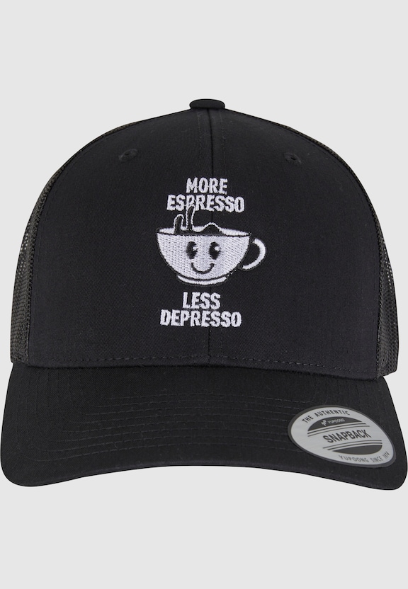 More Espresso Less Depresso Retro Trucker-0