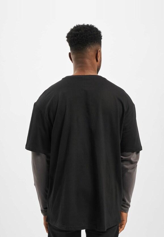 Oversized Shaped Double Layer LS Tee-1