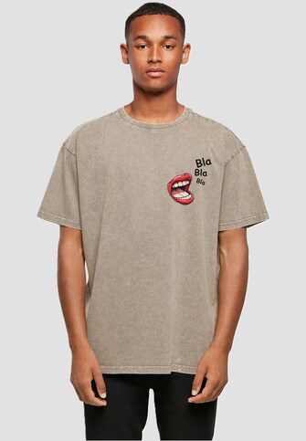 Bla Bla Bla Comic Acid Washed Oversized Tee