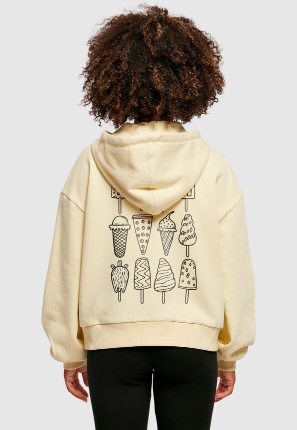 Ladies Ice Cream Oversized Hoody-1