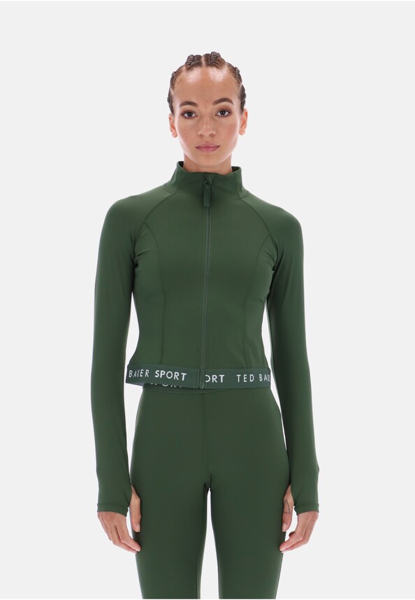 MARIE ESSENTIALS CROPPED ZIP-UP JACKET-0