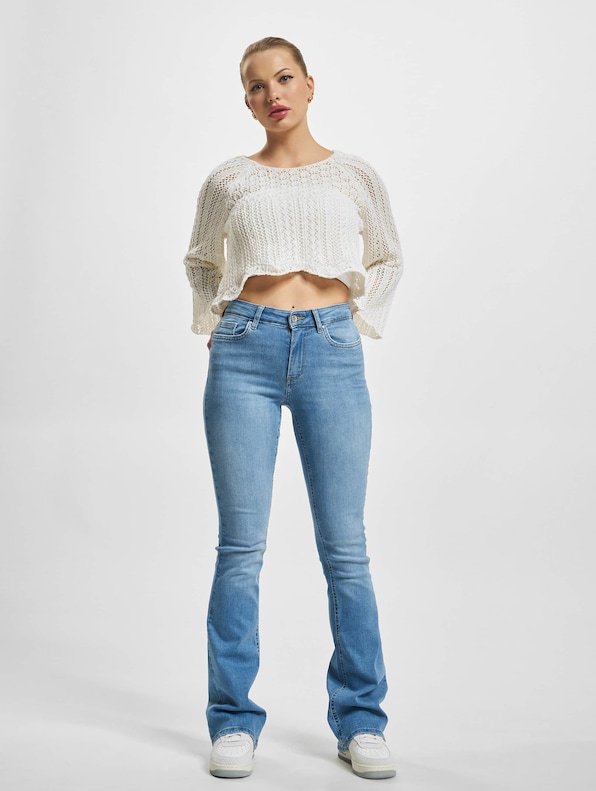 Onlblush Life Mid Flared Bootcut Jeans Light-5