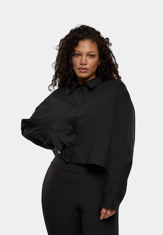 Ladies Cropped Oversized Blouse