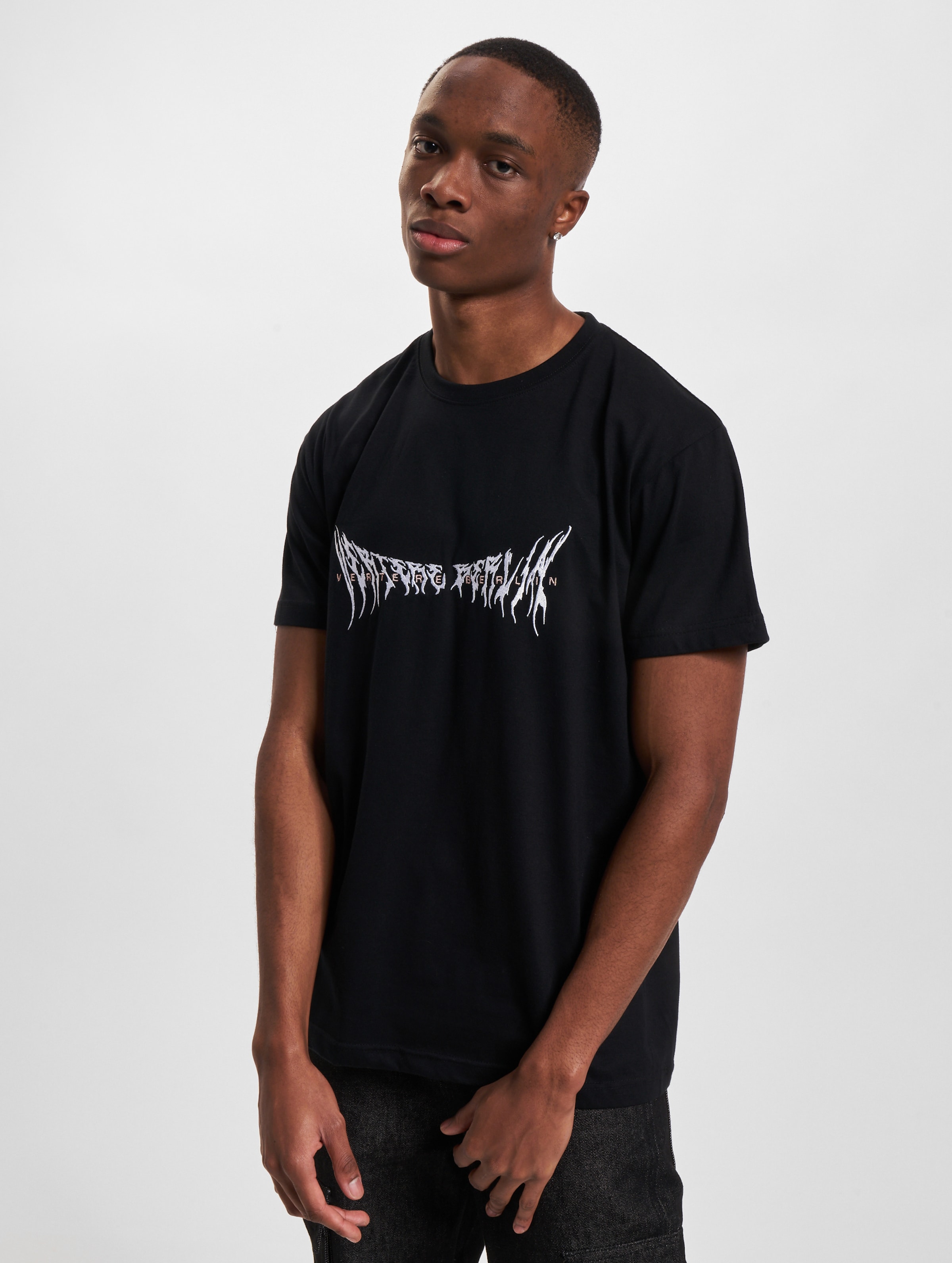 Vertere Berlin Fog T-Shirt Unisex op kleur zwart, Maat XL