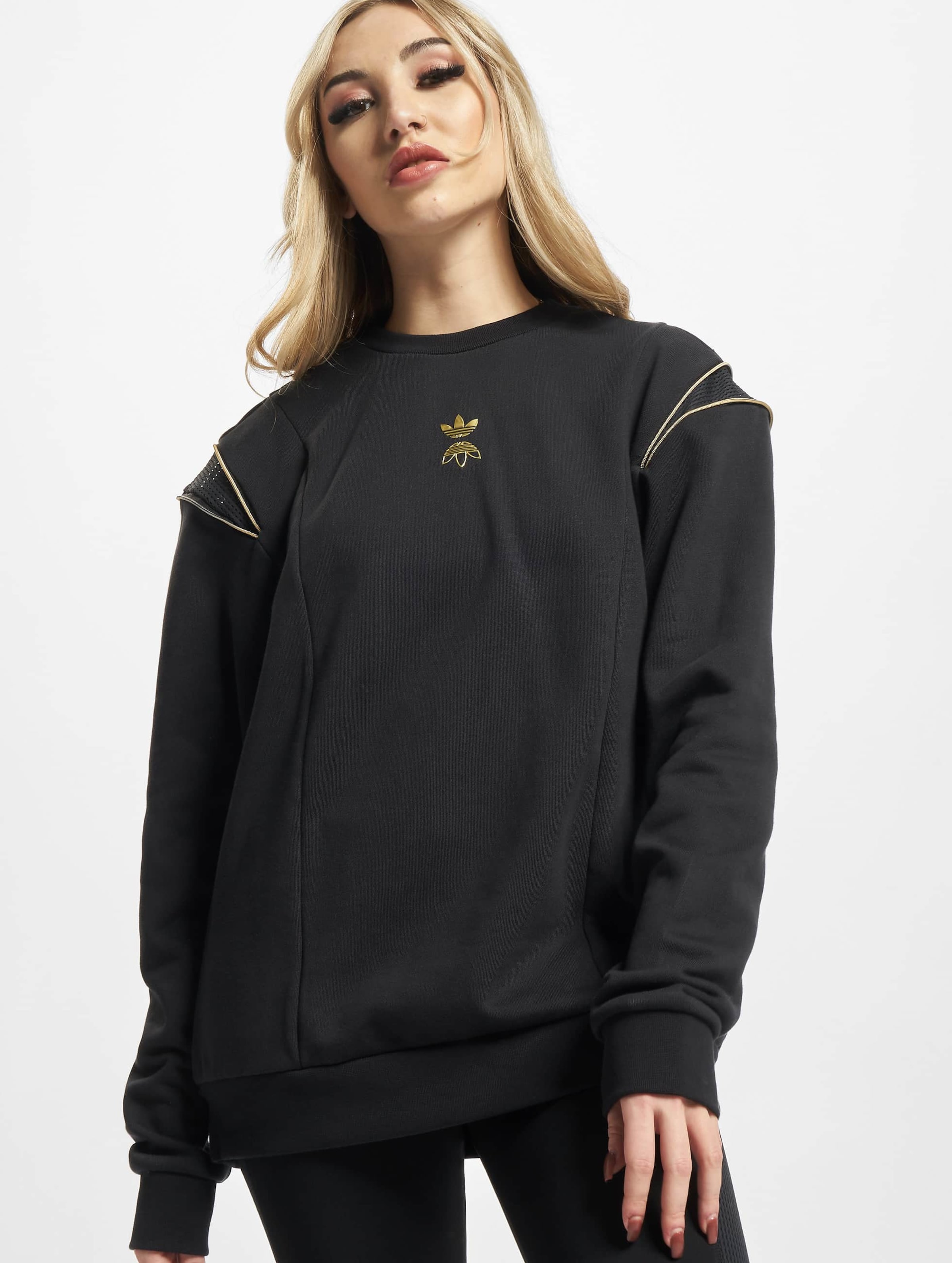 adidas Originals Adidas Crew Sweatshirt Vrouwen op kleur zwart, Maat 38