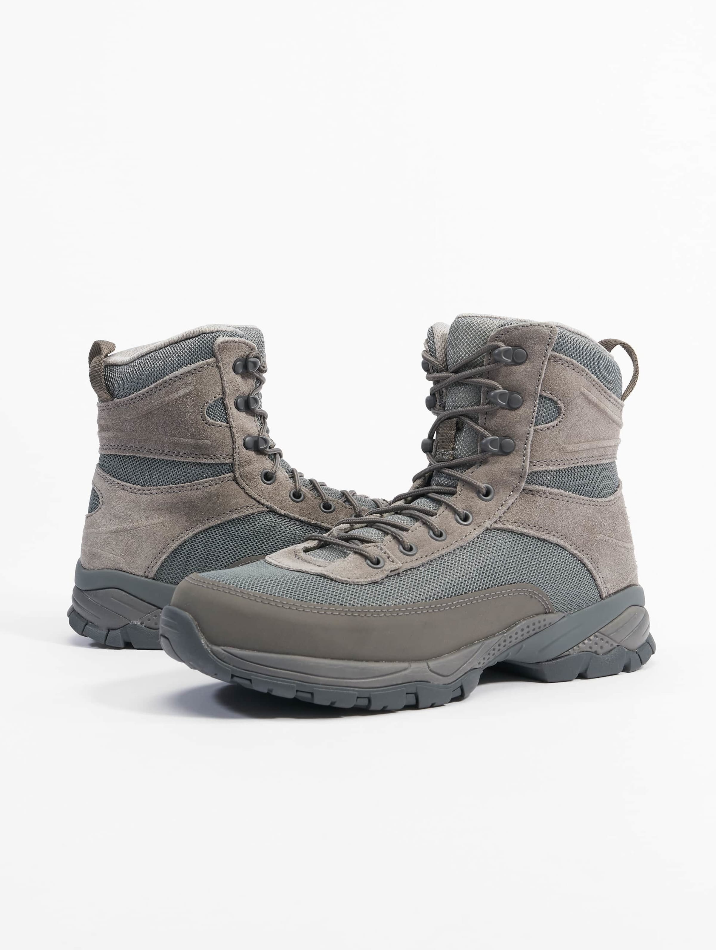 Grey tactical outlet boots