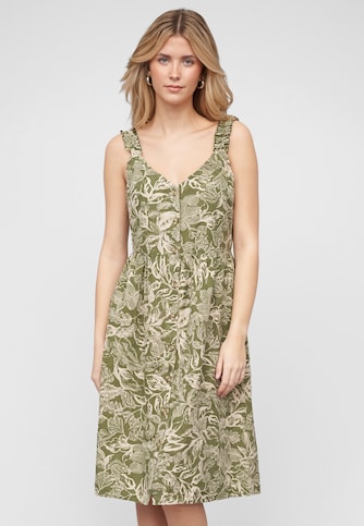 VIETNI TIA FRILL STRAP KNEE DRESS