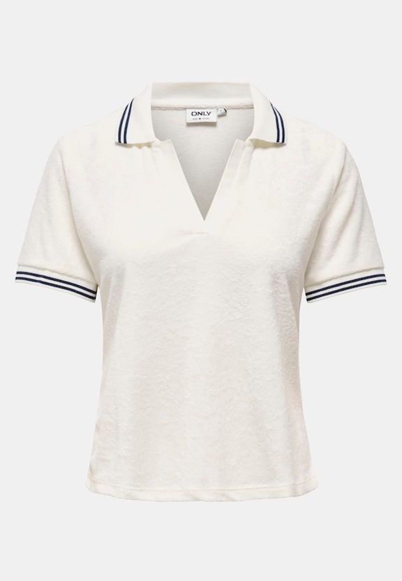 ONLVICKY S/S TERRY V-NECK-0