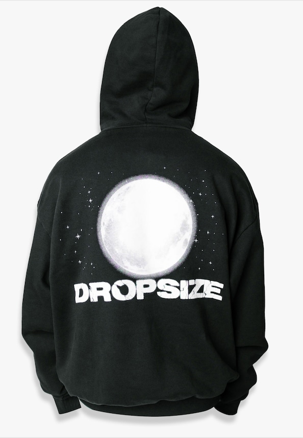 Dropsize Heavy Oversize Moon Design Hoodies-5