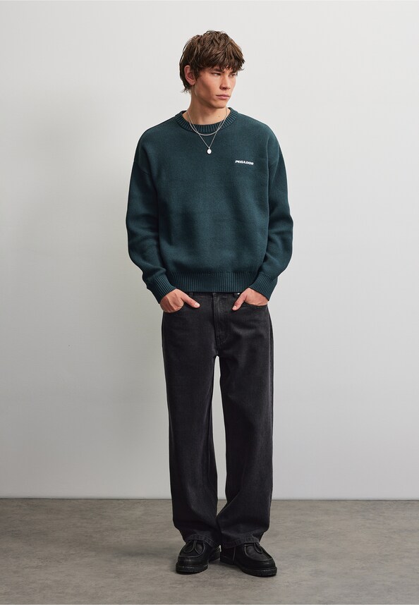 Logo Oversized Knit Sweater-4