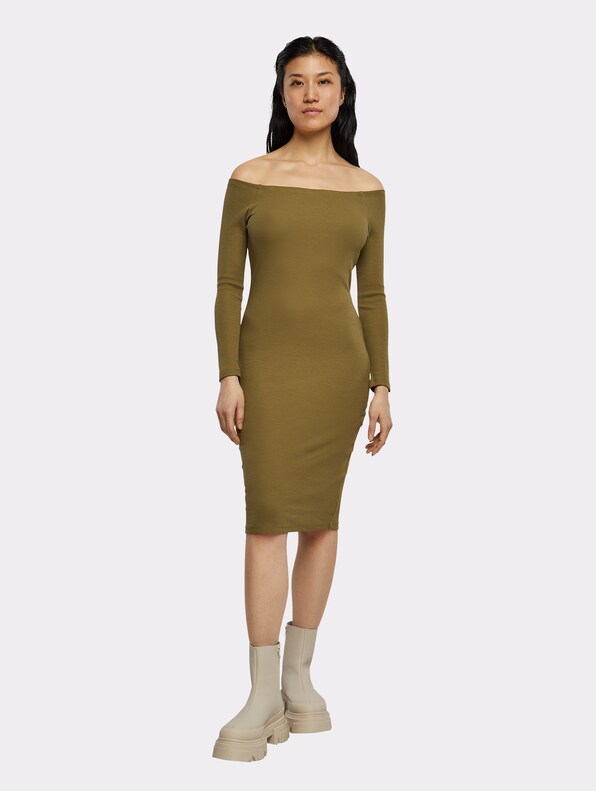 Off Shoulder Longsleeve Rib-2