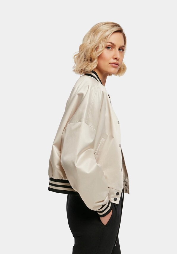 Ladies Short Oversized Satin-2