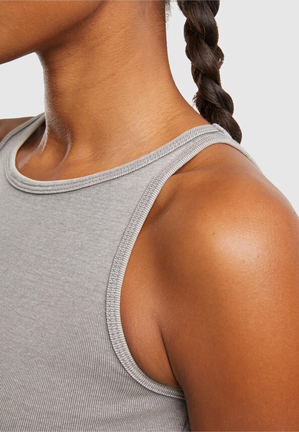 Ladies Washed Rib Jersey Cropped Top 2Pack-7