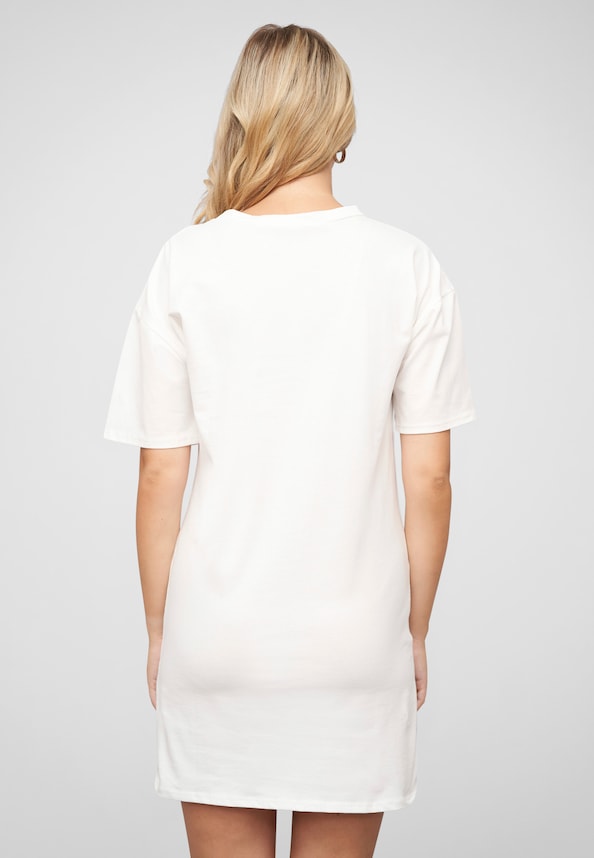 T-Shirt-Kleid mit Free Yourself Butterfly Print-1