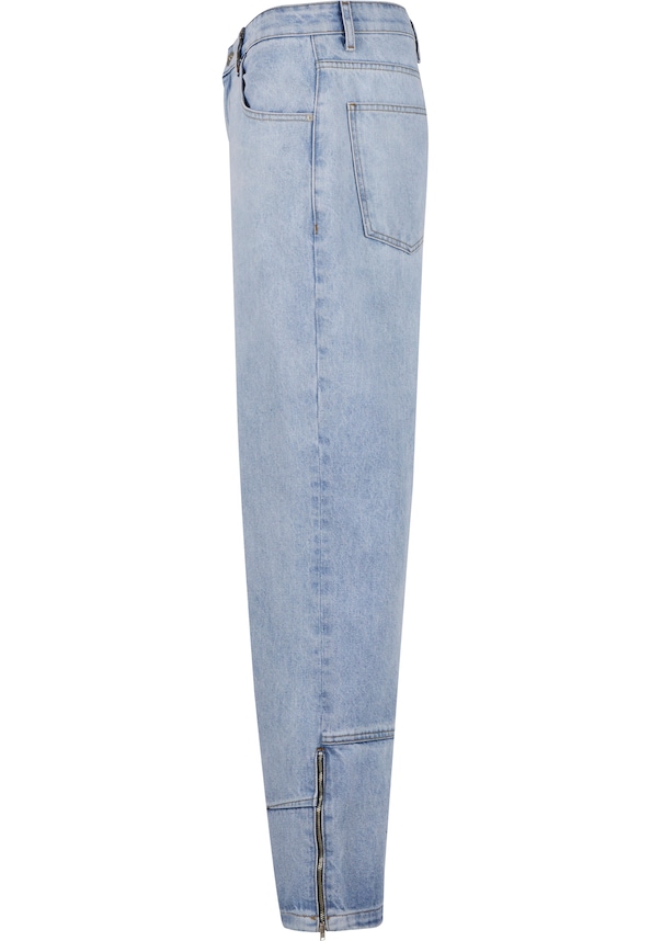 Neal Zipper Baggy Jeans-5